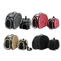 Fashion Little Pet Carry Bag Soft-Sided Collapsible Portable EVA Cat Carrier With Mesh Windows Porous Design